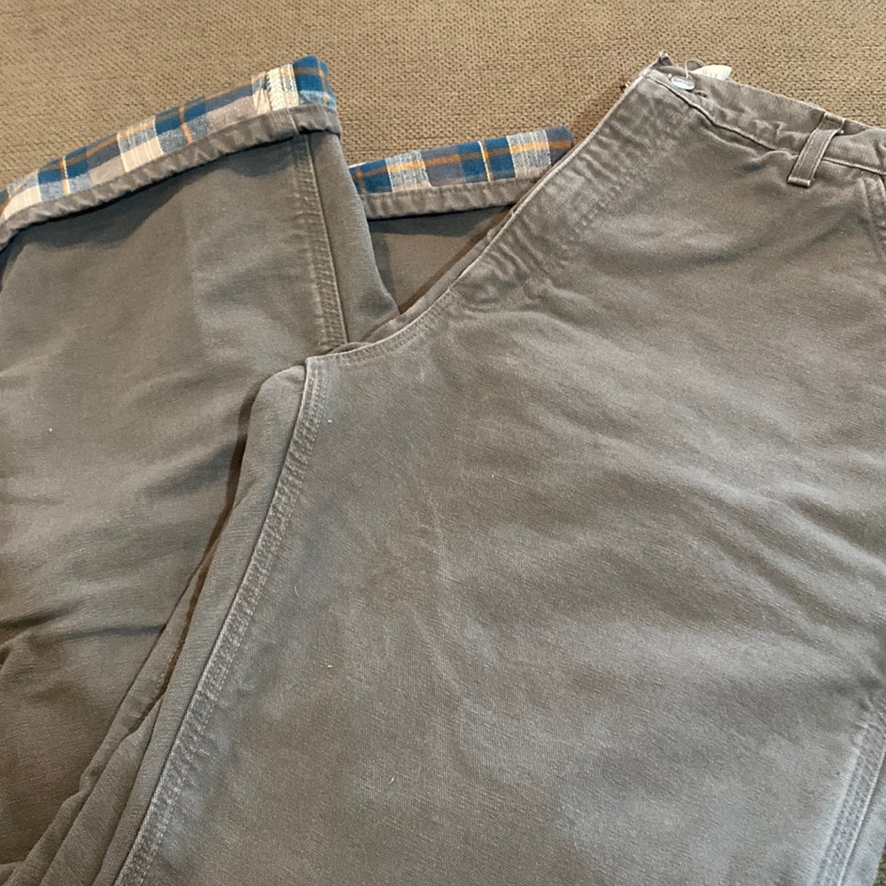 Men’s Carhart flannel lined pants
